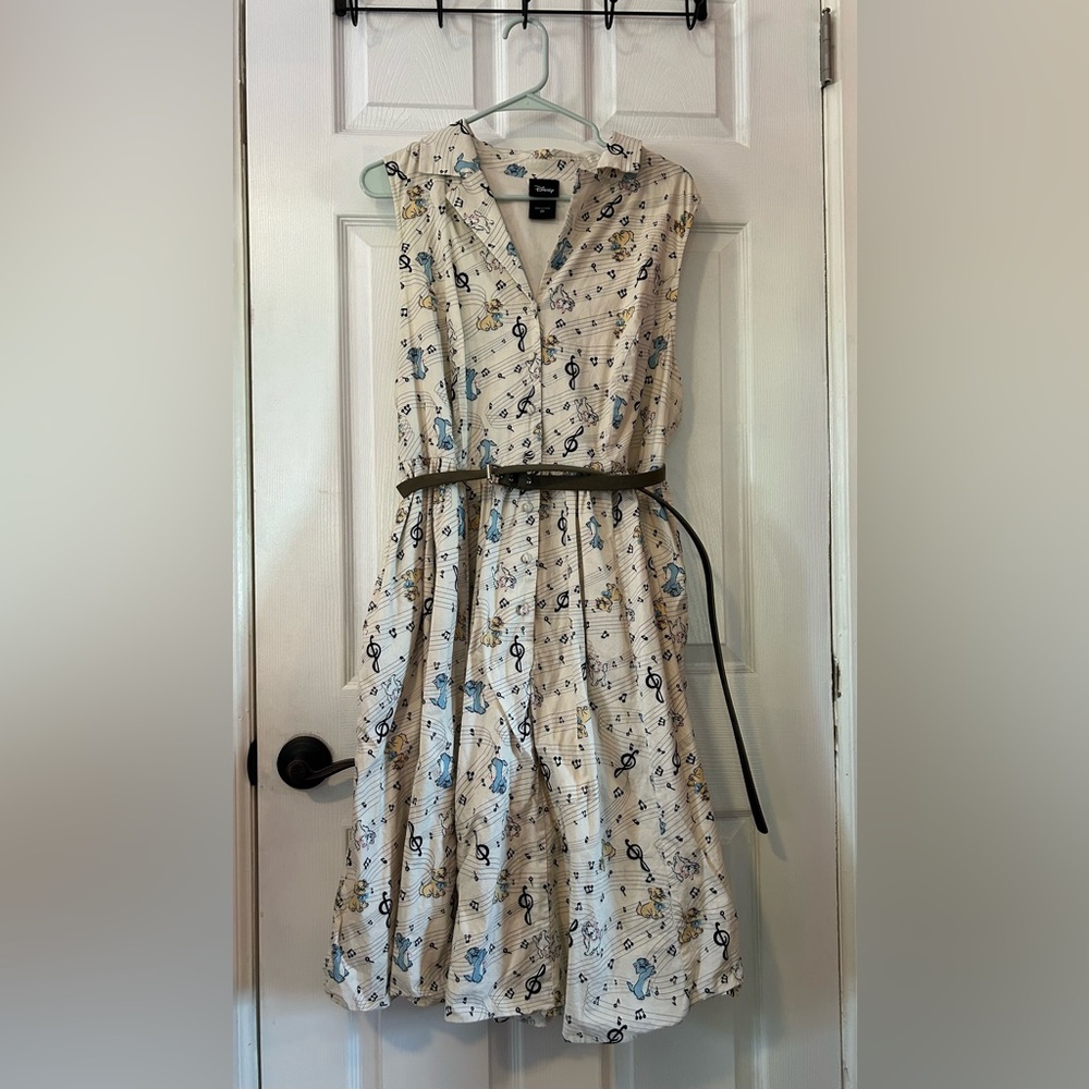 Disney for Torrid Sz 20 Aristocats Retro Collar Swing Dress